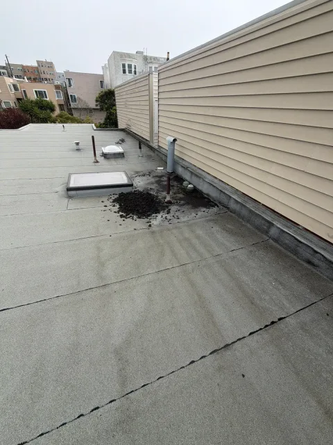Ponding Water Near Roof Drains