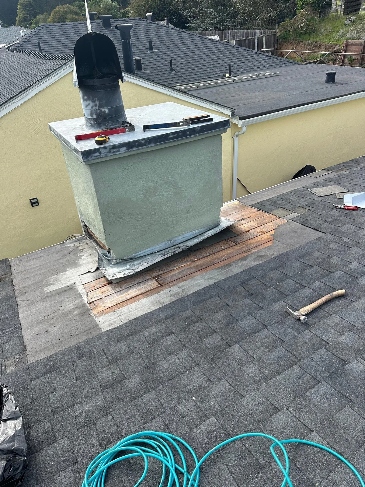 South San Francisco Chimney Leak Repair — roofing field note in South San Francisco
