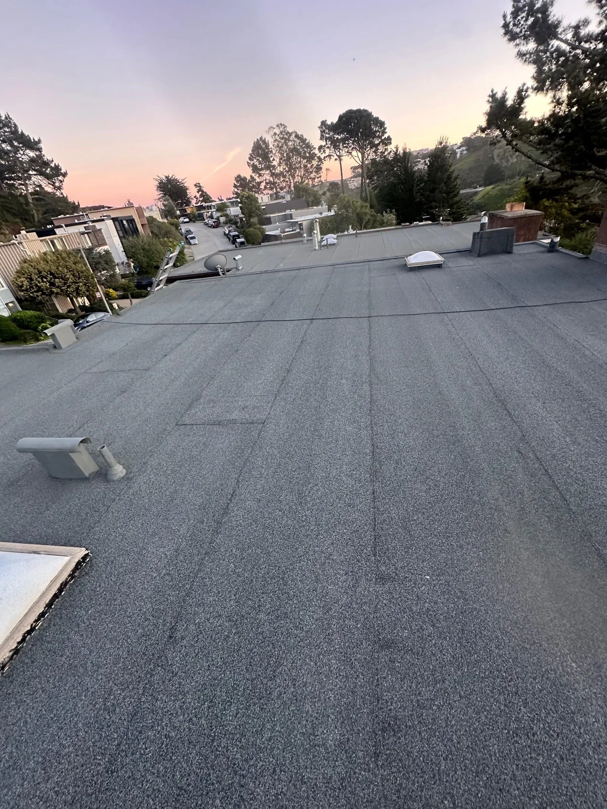 Two-Day Flat Roof Replacement in San Francisco: Permit-Approved — roofing field note in San Francisco