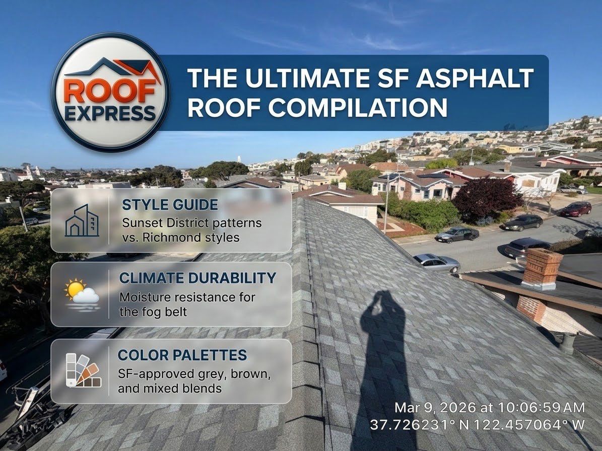 Asphalt Shingle Roof Replacement in San Francisco