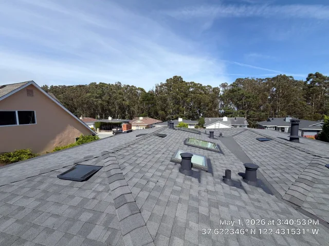 Asphalt Shingle Roof Installation in San Bruno, CA