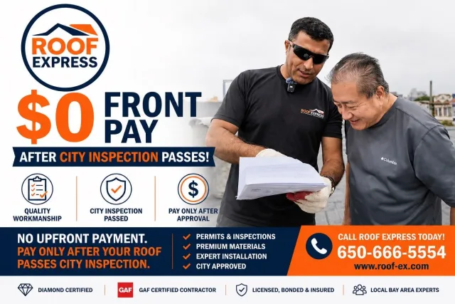$0 Down Roofing in the Bay Area