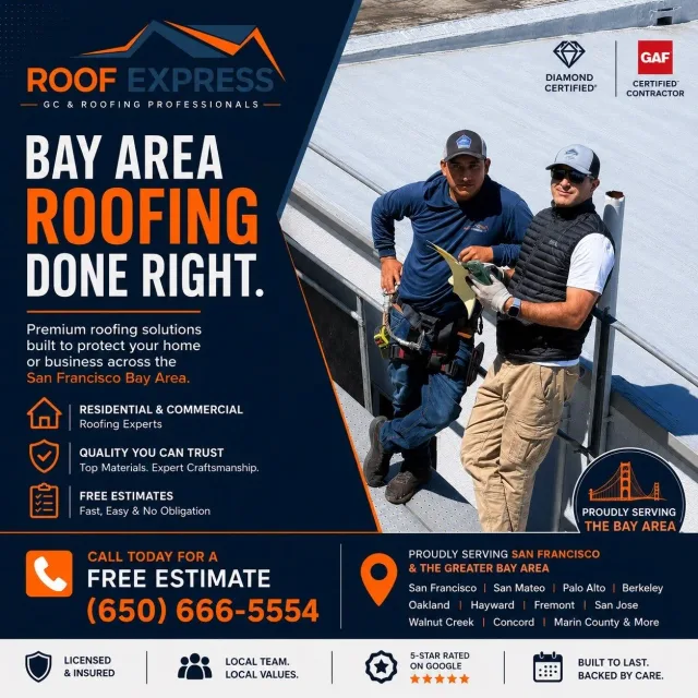 Bay Area Roofing Done Right