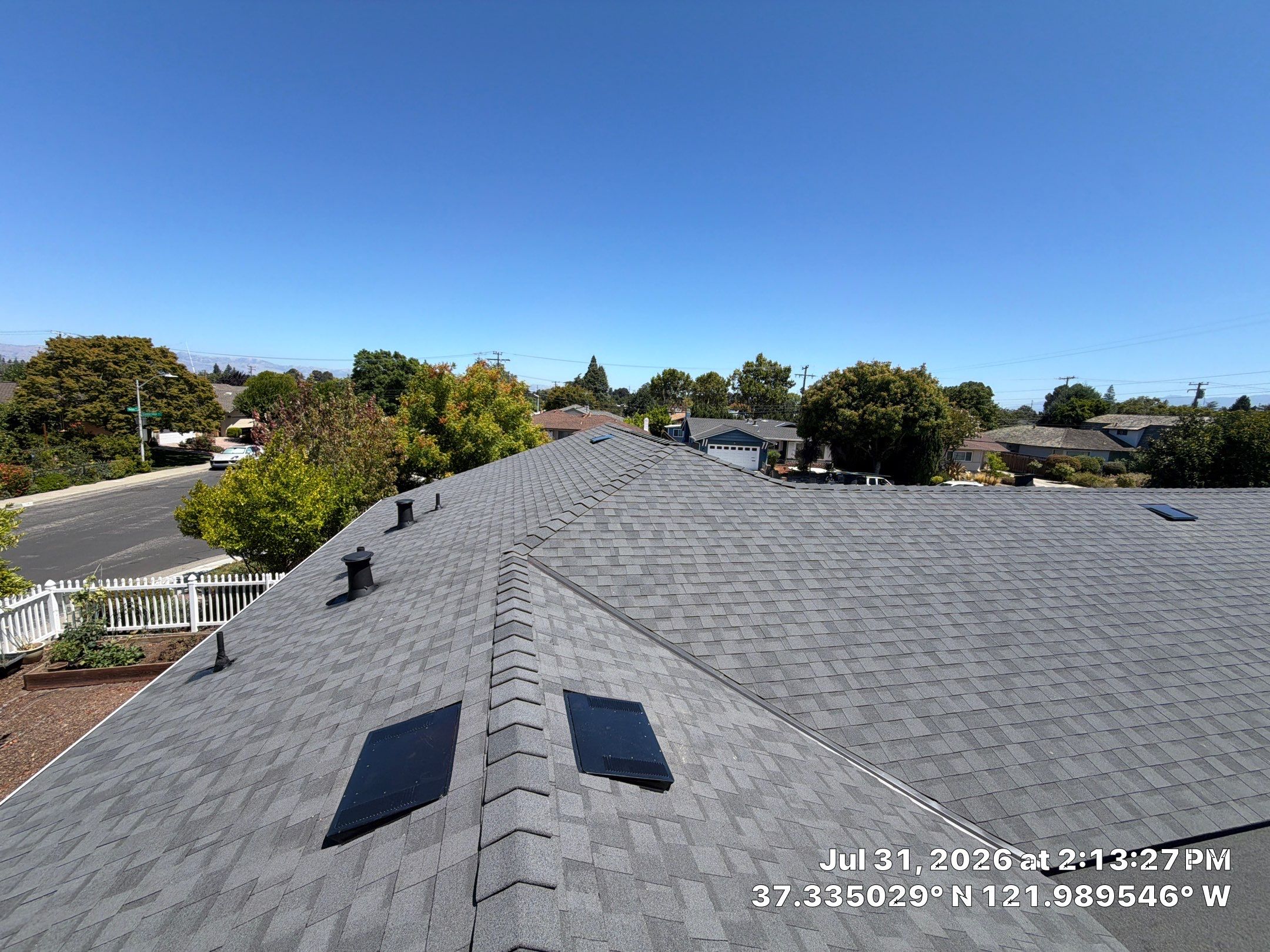 New Asphalt Shingle Roof Installation in Santa Clara, CA