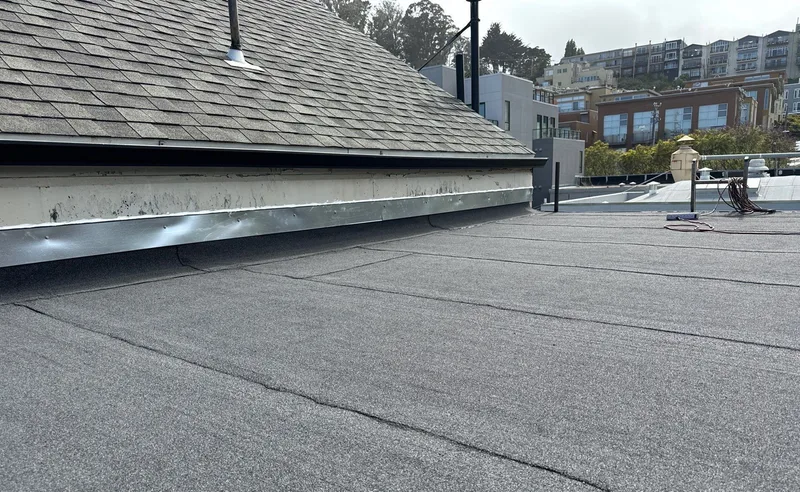 Roof repair Project Photo — San Francisco, CA ROOF EXPRESS photo from a roof repair project in San Francisco, California.