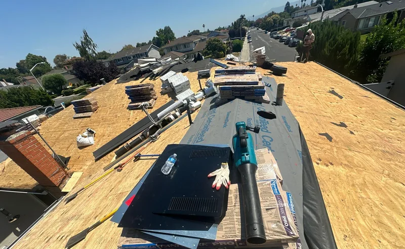 Roofing Project Photo — Santa Clara, CA ROOF EXPRESS photo from a roofing project in Santa Clara, California in the Before and After gallery.