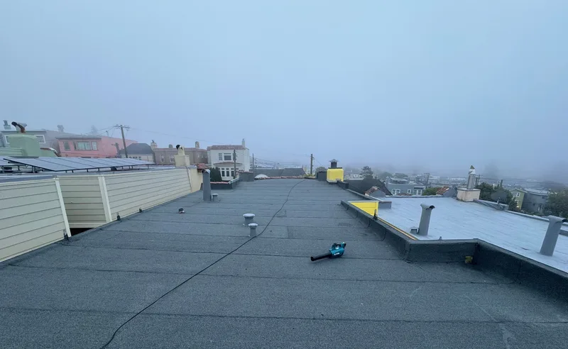 Roof replacement Project Photo — San Francisco, CA ROOF EXPRESS photo from a roof replacement project in San Francisco, California.
