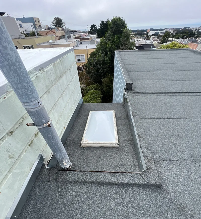 Roof repair Project Photo — San Francisco, CA ROOF EXPRESS photo from a roof repair project in San Francisco, California.