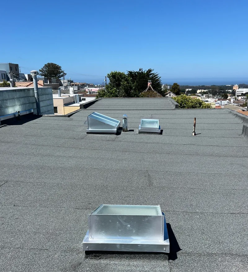 Skylight service Project Photo — San Francisco, CA ROOF EXPRESS photo from a skylight service project in San Francisco, California.
