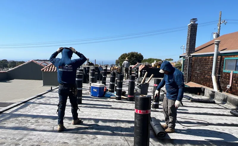 Roof replacement Project Photo — San Francisco, CA ROOF EXPRESS photo from a roof replacement project in San Francisco, California.