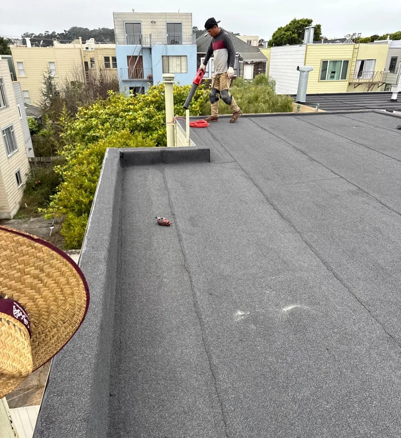 Residential roofing Project Photo — San Francisco, CA ROOF EXPRESS photo from a residential roofing project in San Francisco, California.