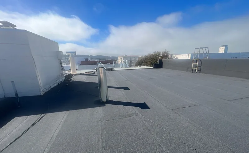 Commercial roofing Project Photo — San Francisco, CA ROOF EXPRESS photo from a commercial roofing project in San Francisco, California.