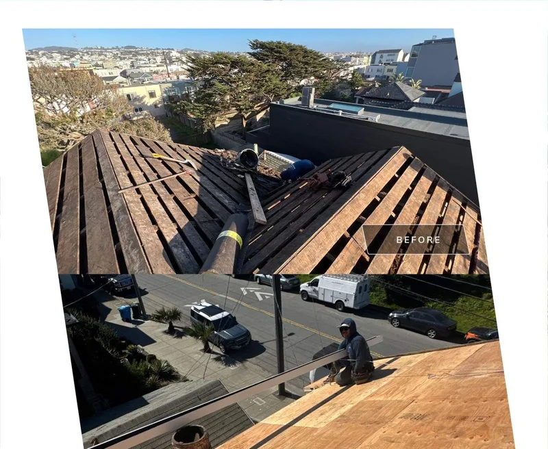 Roofing Project Photo — San Francisco, CA ROOF EXPRESS photo from a roofing project in San Francisco, California in the Before and After gallery.