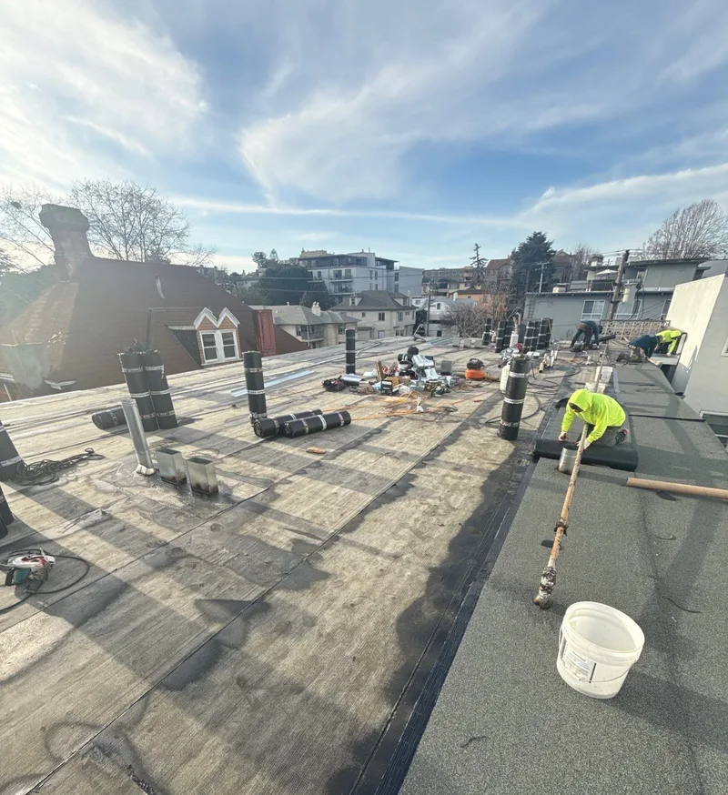 ROOF EXPRESS photo from a roof replacement project in Oakland, California.
