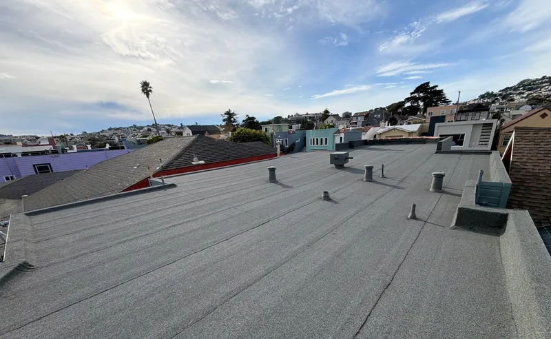 Flat-roofing service Project Photo — San Francisco, CA ROOF EXPRESS photo from a flat-roofing service project in San Francisco, California.