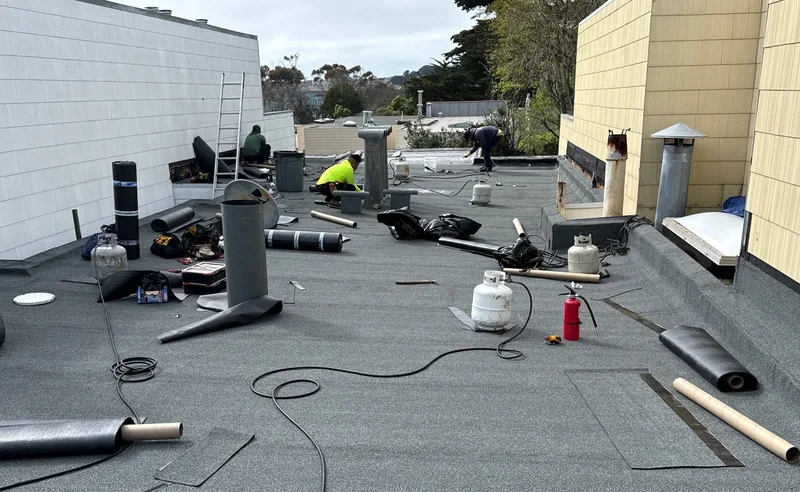 Roof replacement Project Photo — San Francisco, CA ROOF EXPRESS photo from a roof replacement project in San Francisco, California.