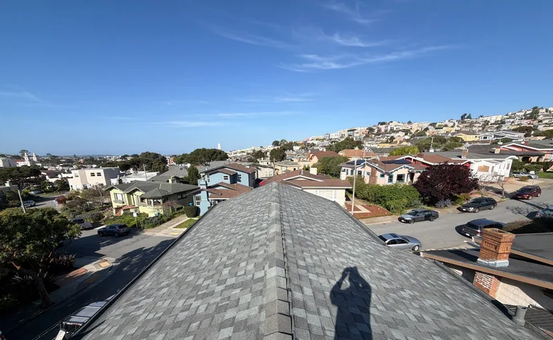 Residential roofing Project Photo — San Francisco, CA ROOF EXPRESS photo from a residential roofing project in San Francisco, California.