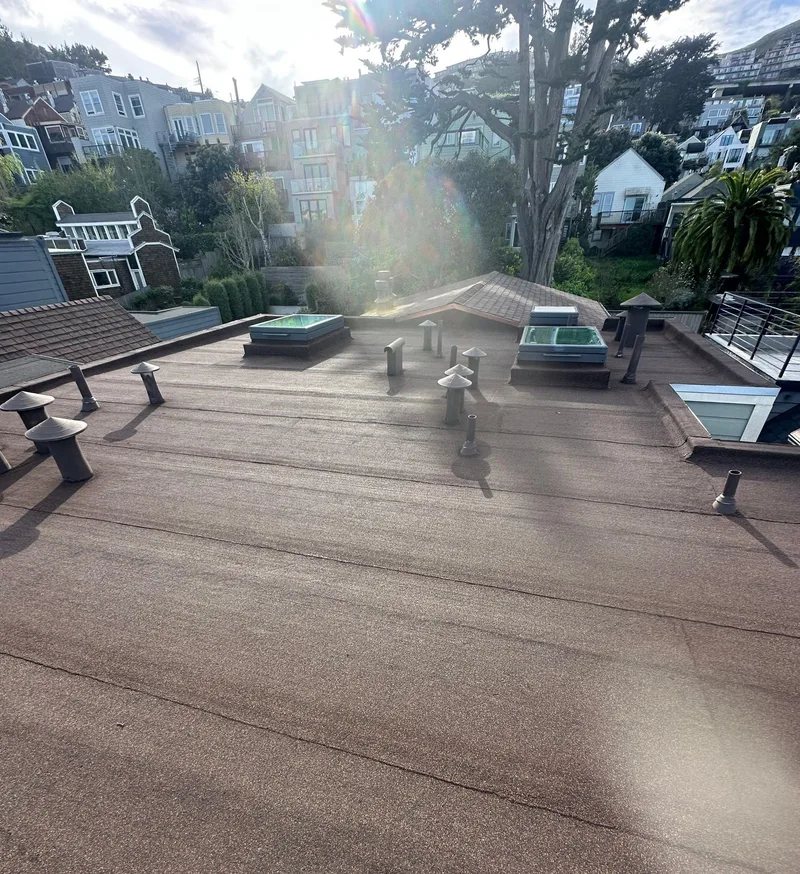 Flat-roofing service Project Photo — San Francisco, CA ROOF EXPRESS photo from a flat-roofing service project in San Francisco, California.