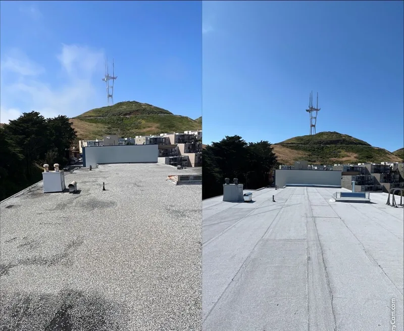Roofing Project Photo — San Francisco, CA ROOF EXPRESS photo from a roofing project in San Francisco, California in the Before and After gallery.