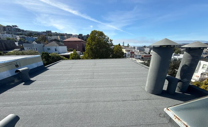 Flat-roofing service Project Photo — San Francisco, CA ROOF EXPRESS photo from a flat-roofing service project in San Francisco, California.