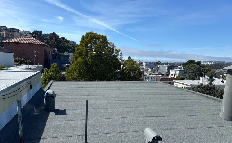 Flat-roofing service Project Photo — San Francisco, CA ROOF EXPRESS photo from a flat-roofing service project in San Francisco, California.
