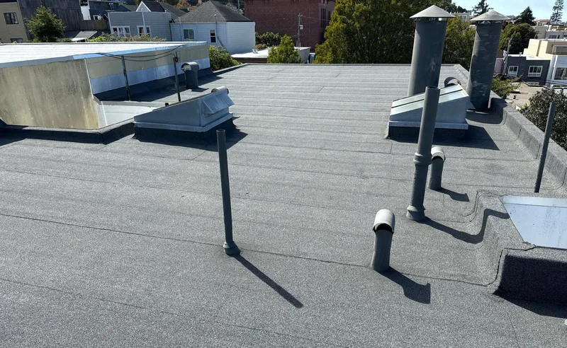 Roof replacement Project Photo — San Francisco, CA ROOF EXPRESS photo from a roof replacement project in San Francisco, California.