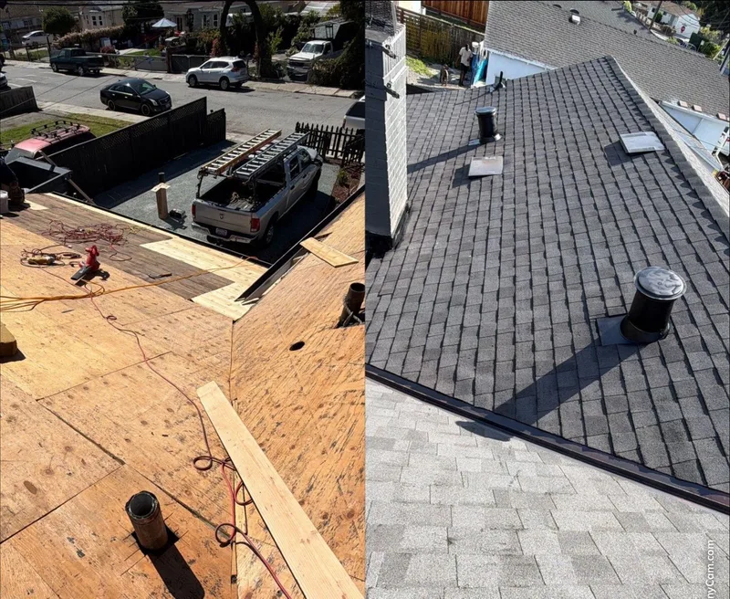 Roofing Project Photo — East Palo Alto, CA ROOF EXPRESS photo from a roofing project in East Palo Alto, California in the Before and After gallery.