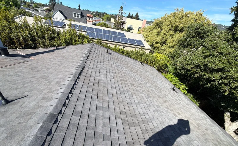 ROOF EXPRESS photo from a residential roofing project in Oakland, California.