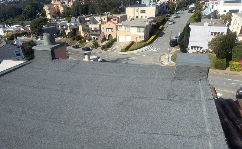 Flat-roofing service Project Photo — San Francisco, CA ROOF EXPRESS photo from a flat-roofing service project in San Francisco, California.