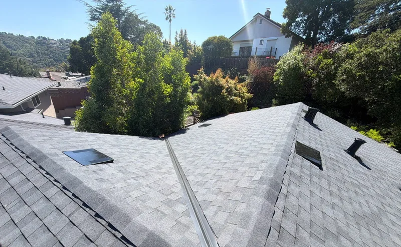 Residential roofing Project Photo — Belmont, CA ROOF EXPRESS photo from a residential roofing project in Belmont, California.