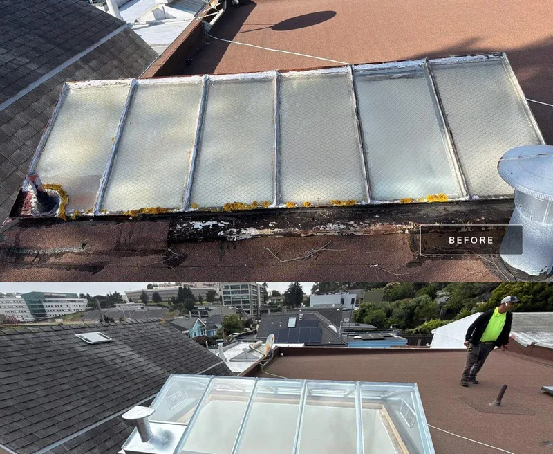 Roofing Project Photo — San Francisco, CA ROOF EXPRESS photo from a roofing project in San Francisco, California in the Before and After gallery.