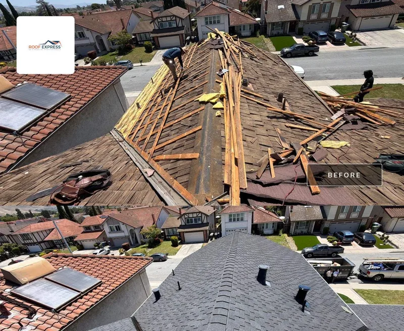 ROOF EXPRESS roofing work documented with CompanyCam