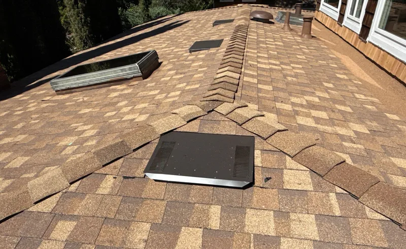 Residential roofing Project Photo — San Anselmo, CA ROOF EXPRESS photo from a residential roofing project in San Anselmo, California.