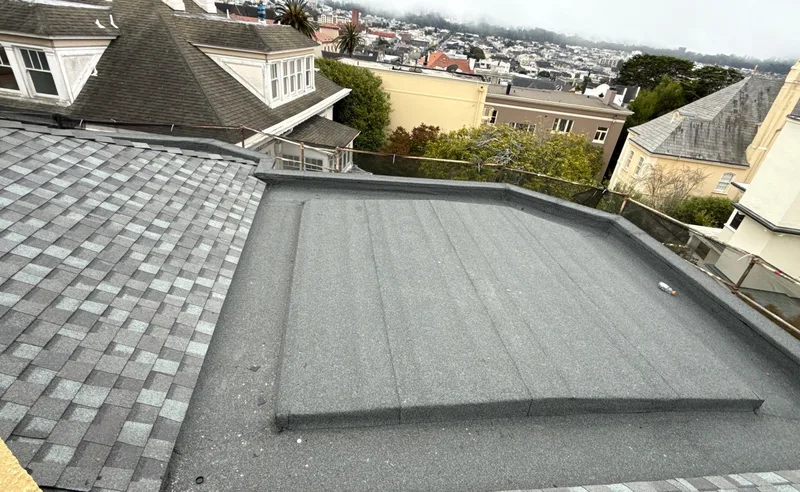 Flat-roofing service Project Photo — San Francisco, CA ROOF EXPRESS photo from a flat-roofing service project in San Francisco, California.