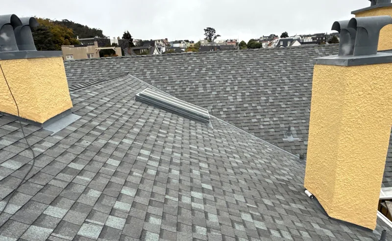 Residential roofing Project Photo — San Francisco, CA ROOF EXPRESS photo from a residential roofing project in San Francisco, California.