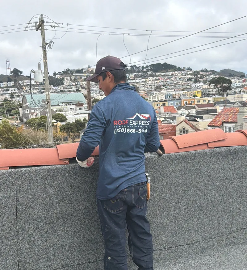 Flat-roofing service Project Photo — San Francisco, CA ROOF EXPRESS photo from a flat-roofing service project in San Francisco, California.